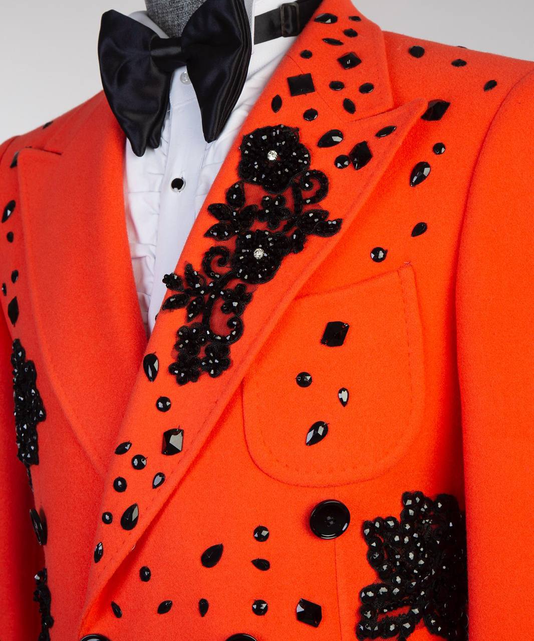 Pearl Ornament Coat – Orange I – view 5