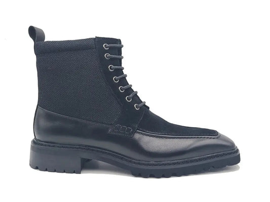 Lace-up Boot with Side Zipper