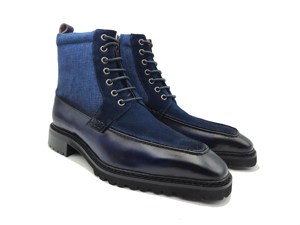 Lace-up Boot with Side Zipper