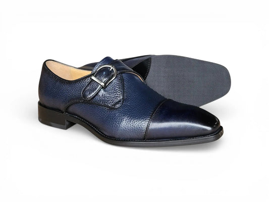 Cap Toe Monk Strap Shoes