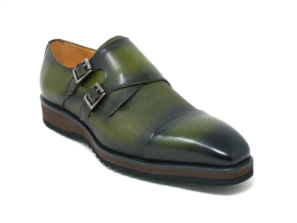 Double Monk Burnished Shoes