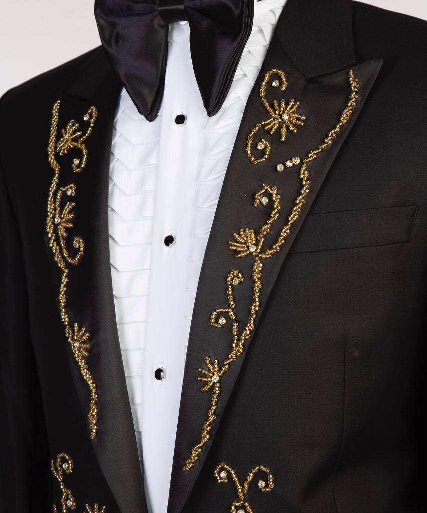 Jewelry Ornament Tuxedo – Black & Gold I – view 2