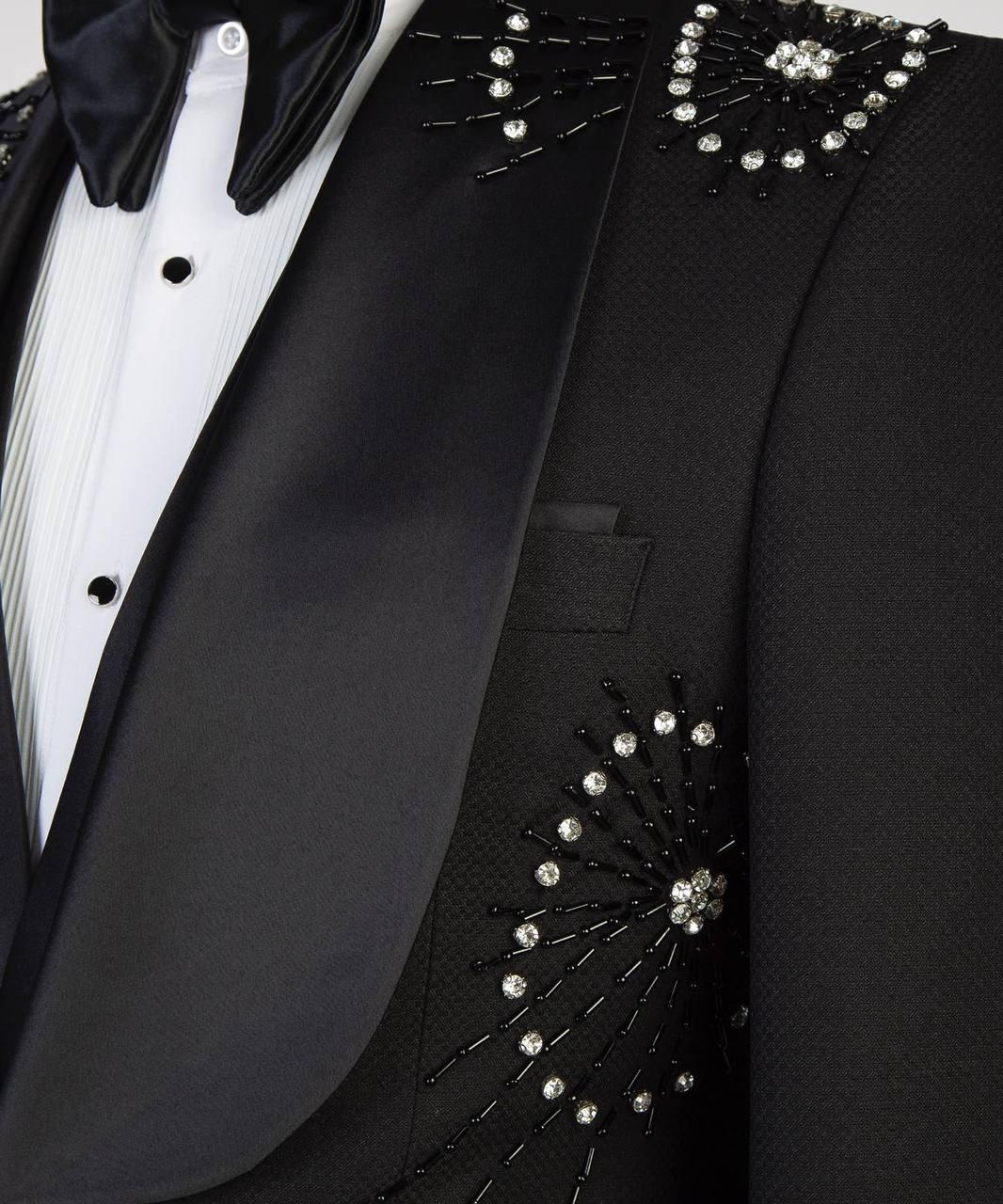 Jewelry Ornament Tuxedo – Black/Silver VIII – view 4