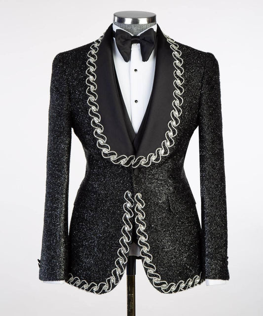 Jewelry Ornament Tuxedo – Black/Gold XXI – view 2
