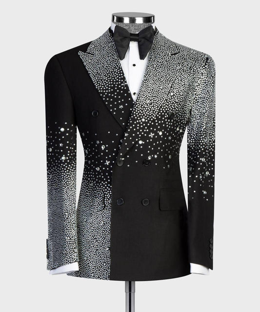 Jewelry Ornament Tuxedo – Black/Silver I – view 2