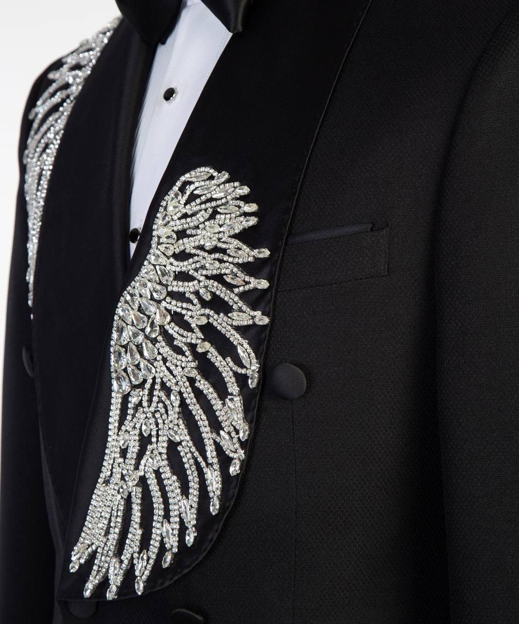 Jewelry Ornament Tuxedo – Black/Silver II – view 4
