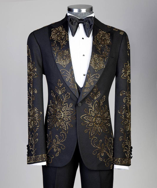 Jewelry Ornament Tuxedo ā Black/Gold III ā view 2