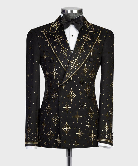 Jewelry Ornament Tuxedo ā Black/Gold VII ā view 2