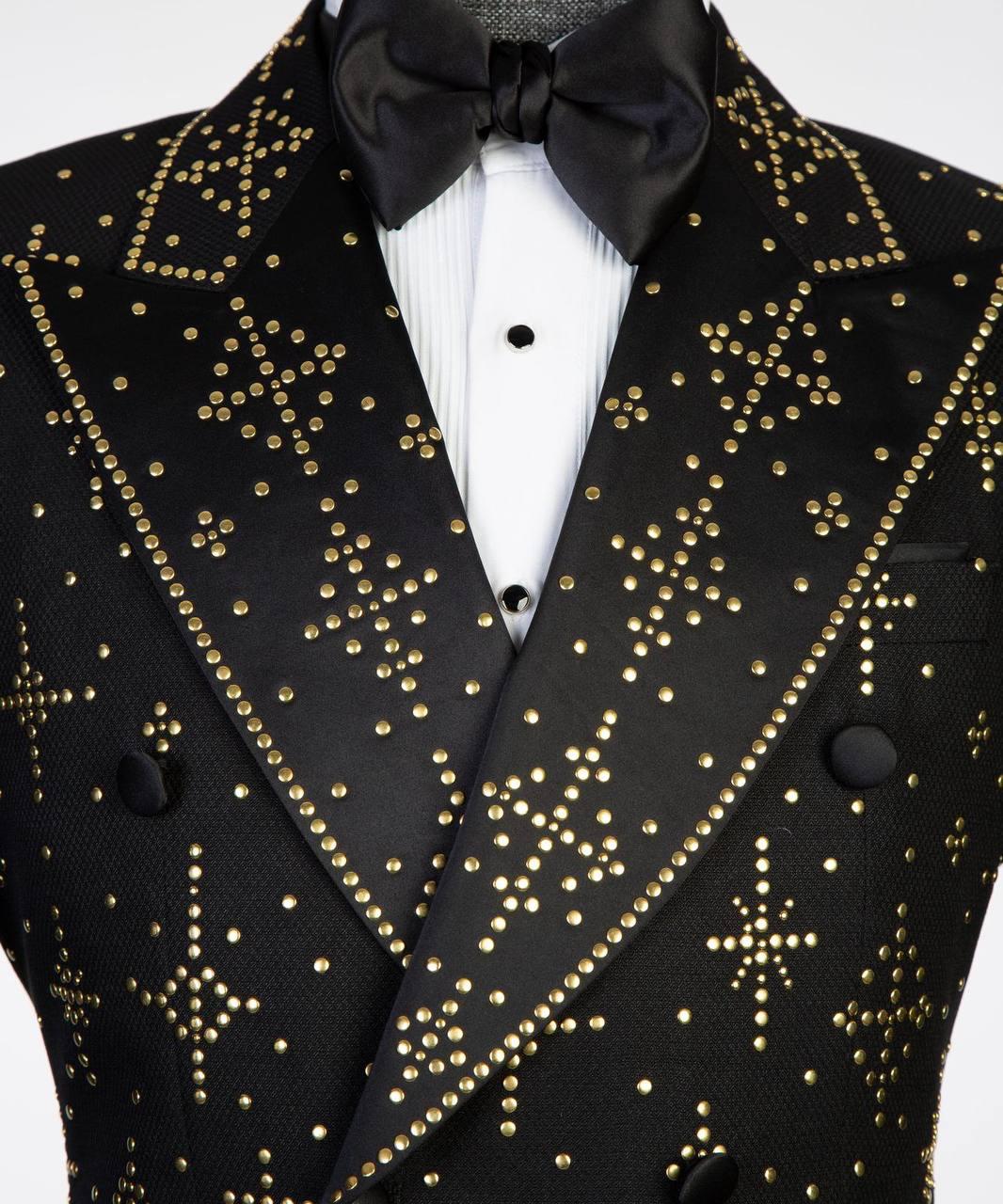 Jewelry Ornament Tuxedo – Black/Gold VII – view 7
