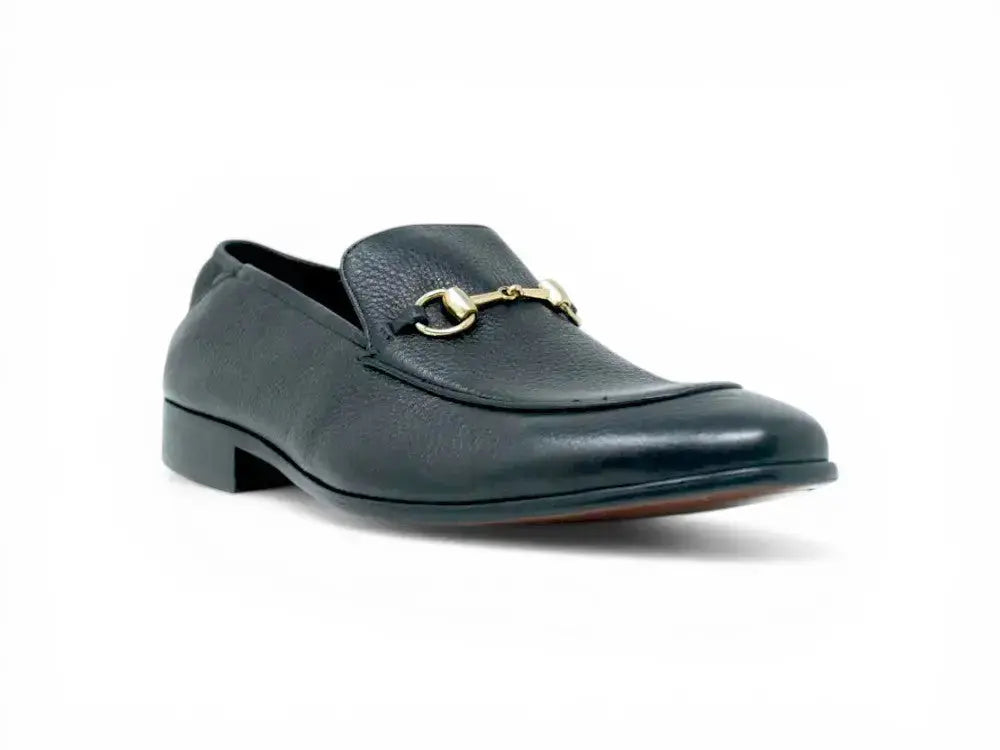 KS525-305 Soft Leather Casual Buckle Loafer/Mule