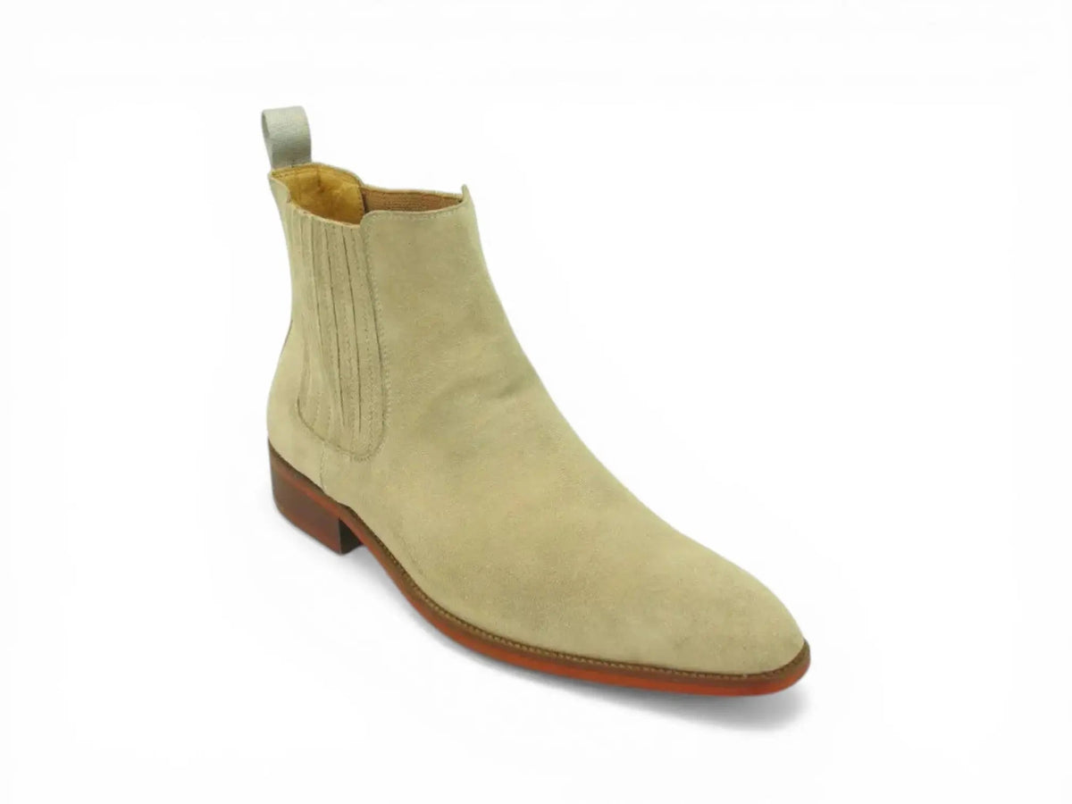 Leather Suede Chelsea Boots