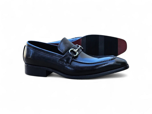 Men's Burnished Signature Buckle Loafer