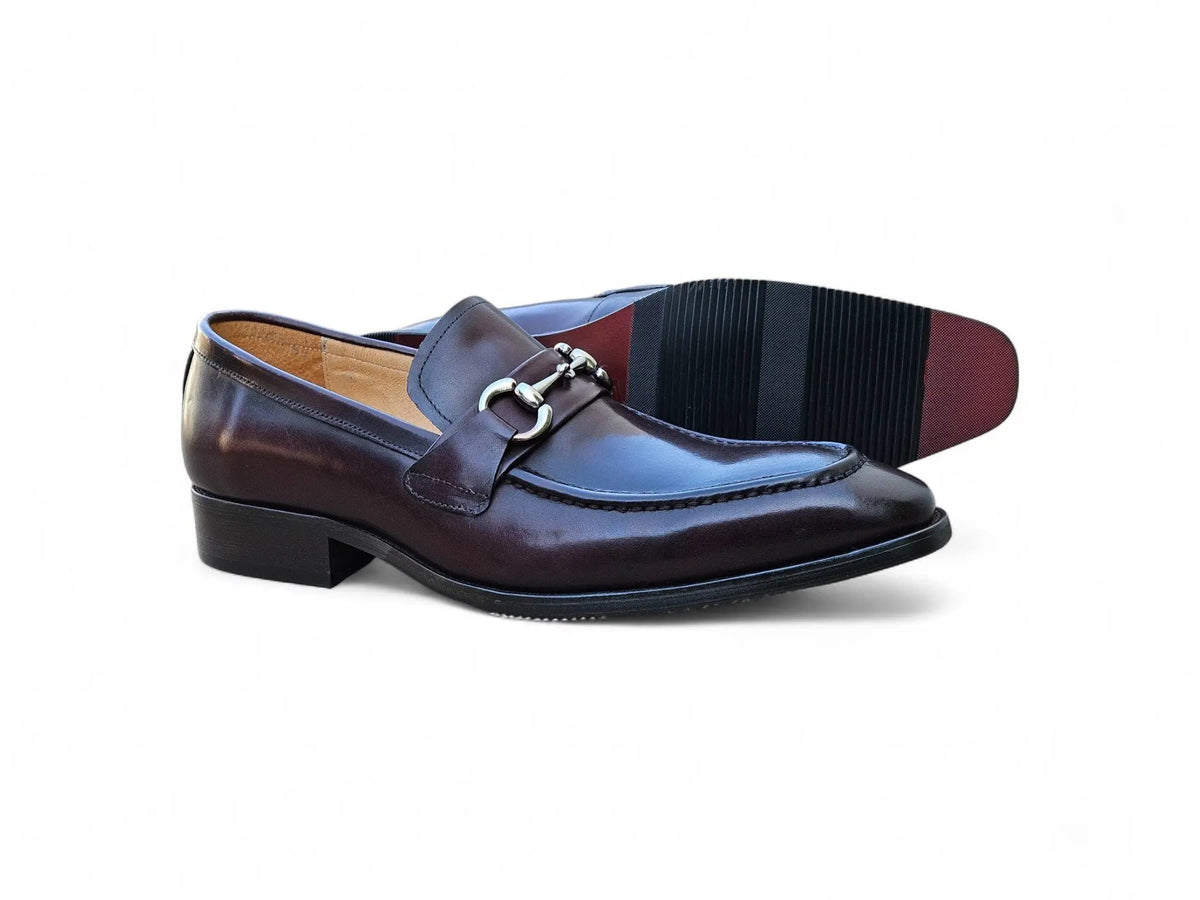 Men's Burnished Signature Buckle Loafer