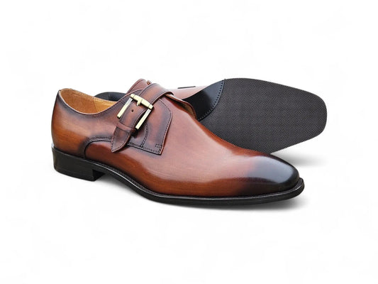 Versatile Fashion Single Monk Strap Loafer