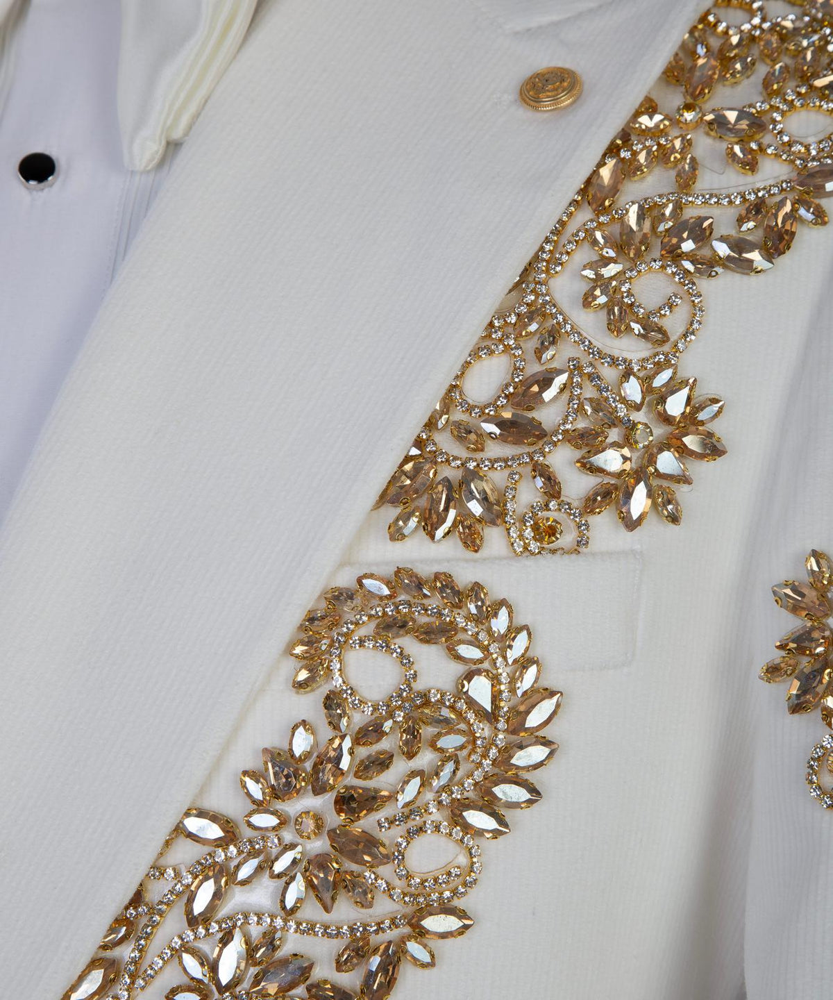 Royal Ivory Gold Embroidered Tuxedo – view 4