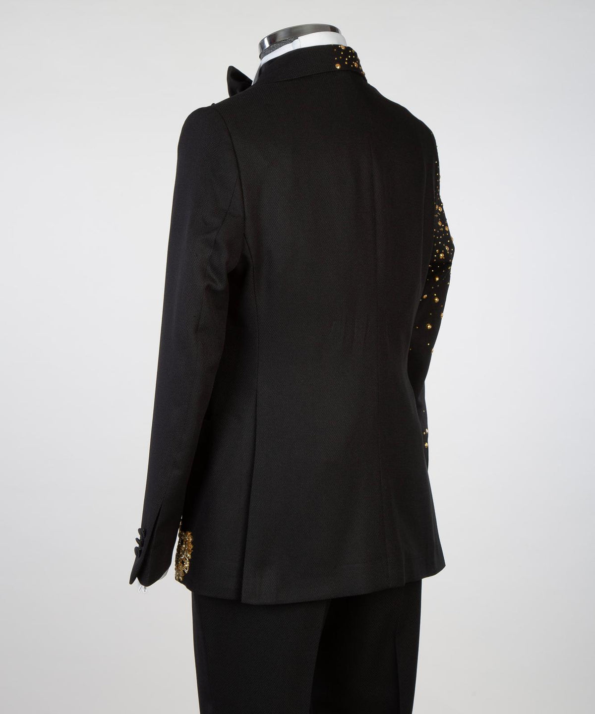 Royal Noir Gold Embroidered Tuxedo – view 6