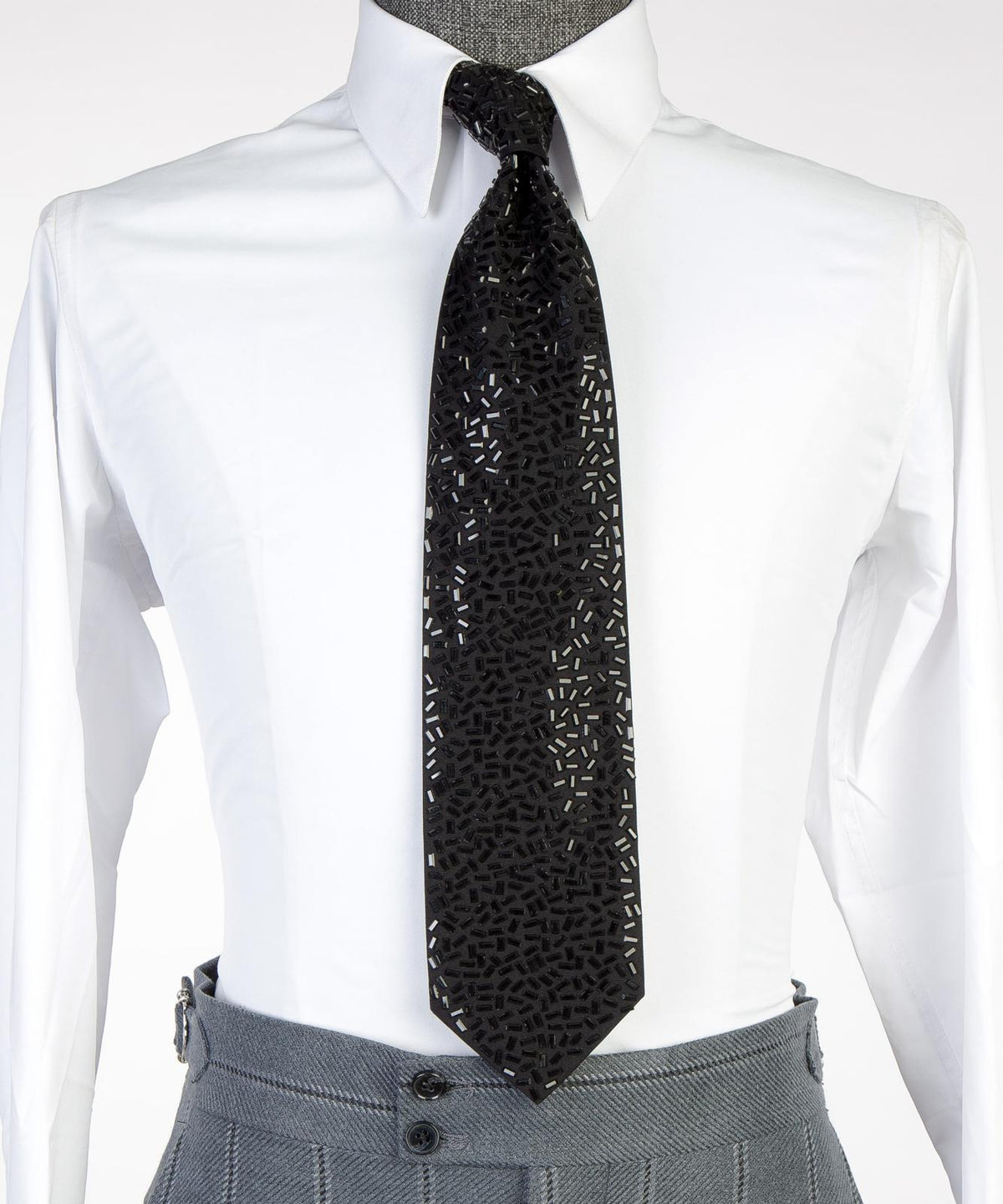 Obsidian Shadow Crystal Tie – Limited Edition