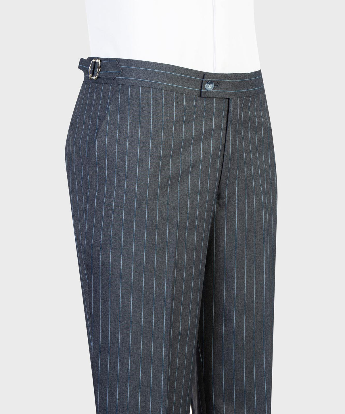 Prestige Collection Charcoal Grey & Blue Pinstripe Double-Breasted Suit product image 6
