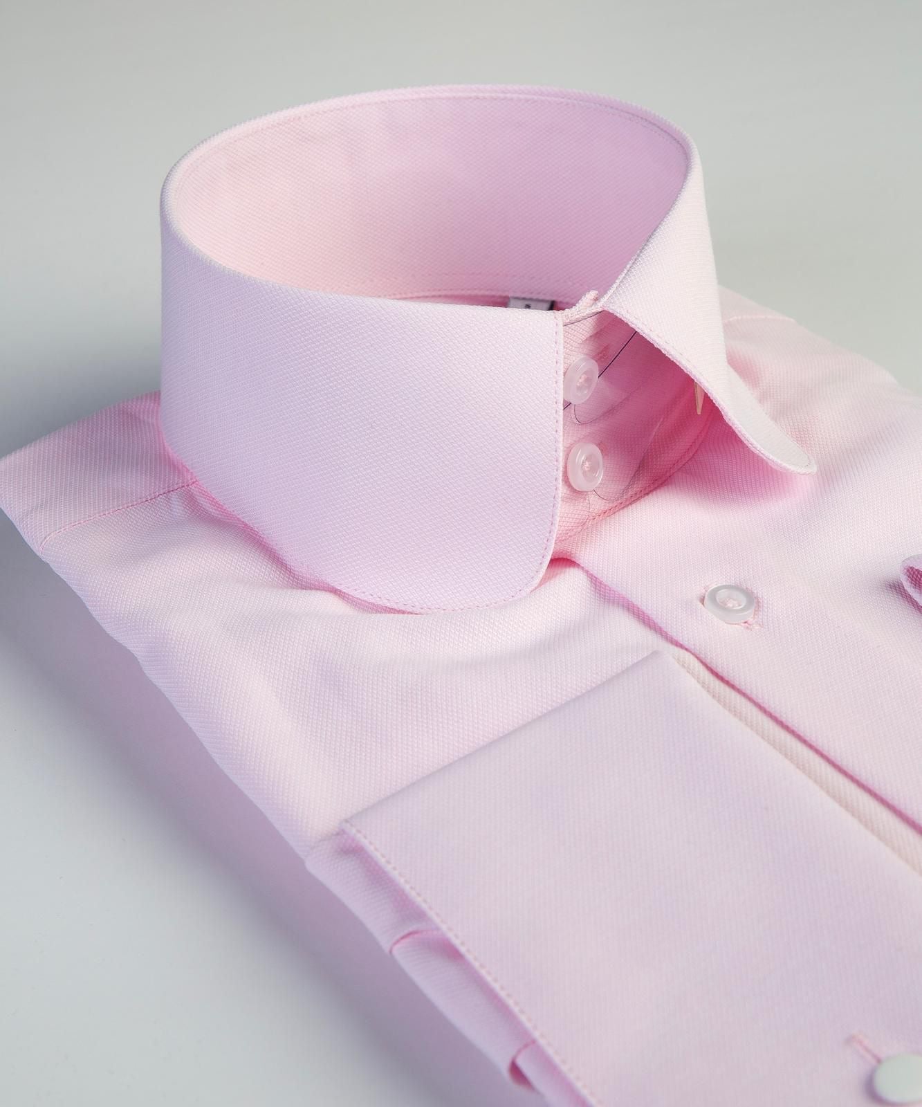 club collar dress shirt mens White 60's Poplin Club Collar Shirt
