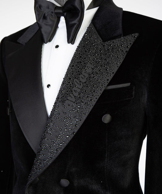 Midnight Crystal Velvet Tuxedo – view 2