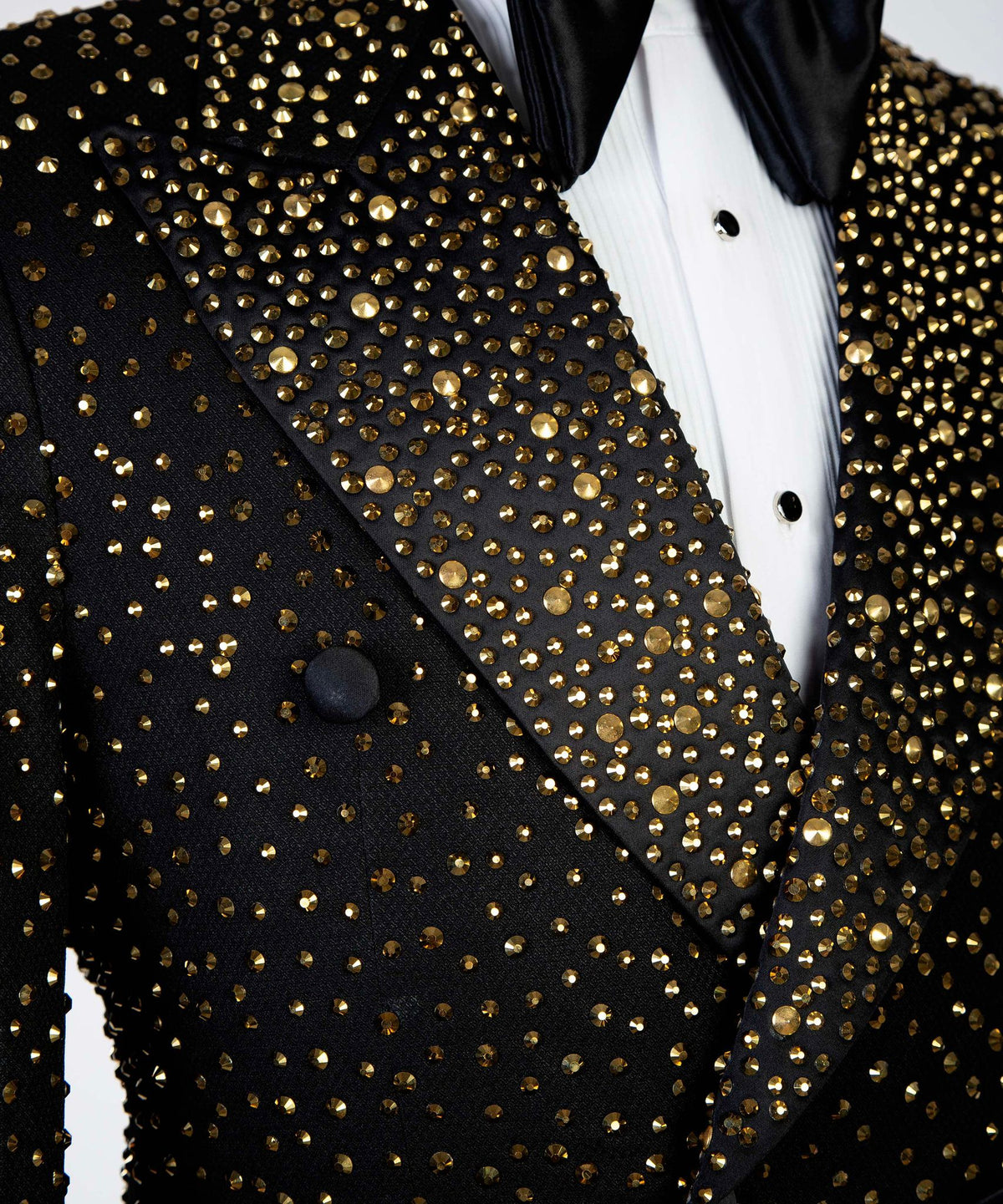 Golden Elegance Tuxedo – Black & Gold – view 4