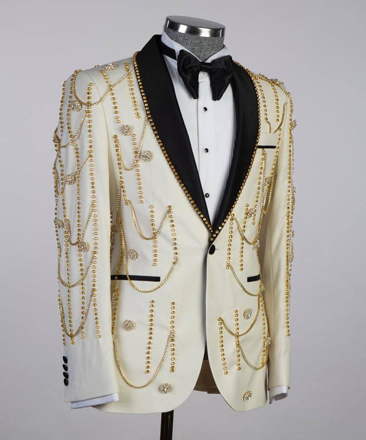 Jewelry Ornament Tuxedo – Cream II – view 2