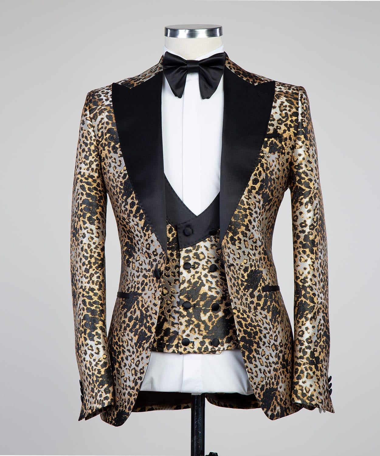 Printed shop tuxedo jacket