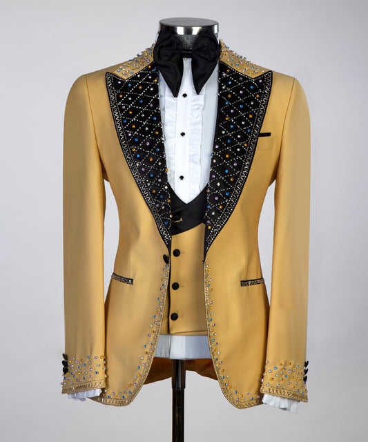 Jewelry Ornament Tuxedo Yellow III