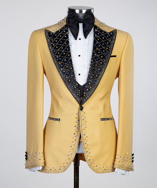 Jewelry Ornament Tuxedo – Yellow III – view 2