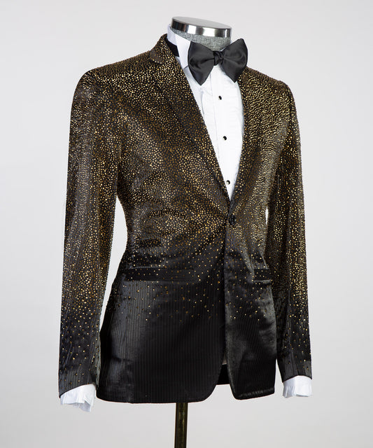 Jewelry Ornament Tuxedo – Black/Gold I – view 2