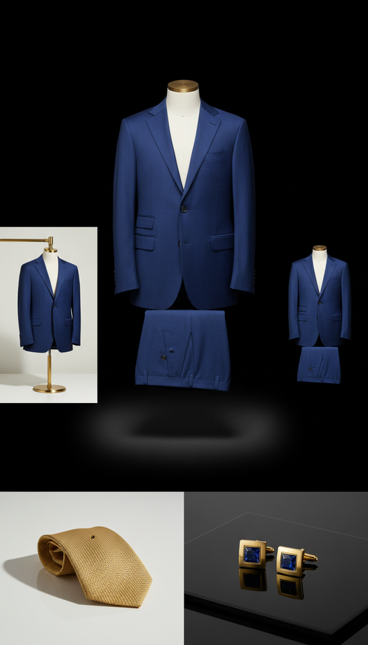 Cobalt Wool Tailored Suit