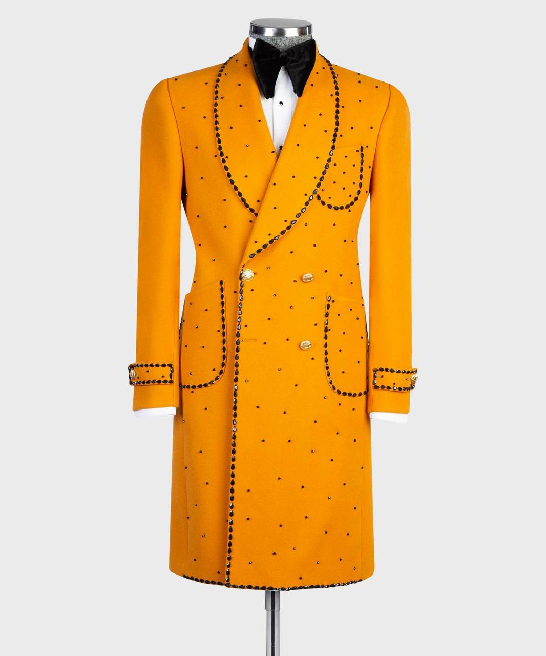 Pearl Ornament Coat – Orange II – view 2