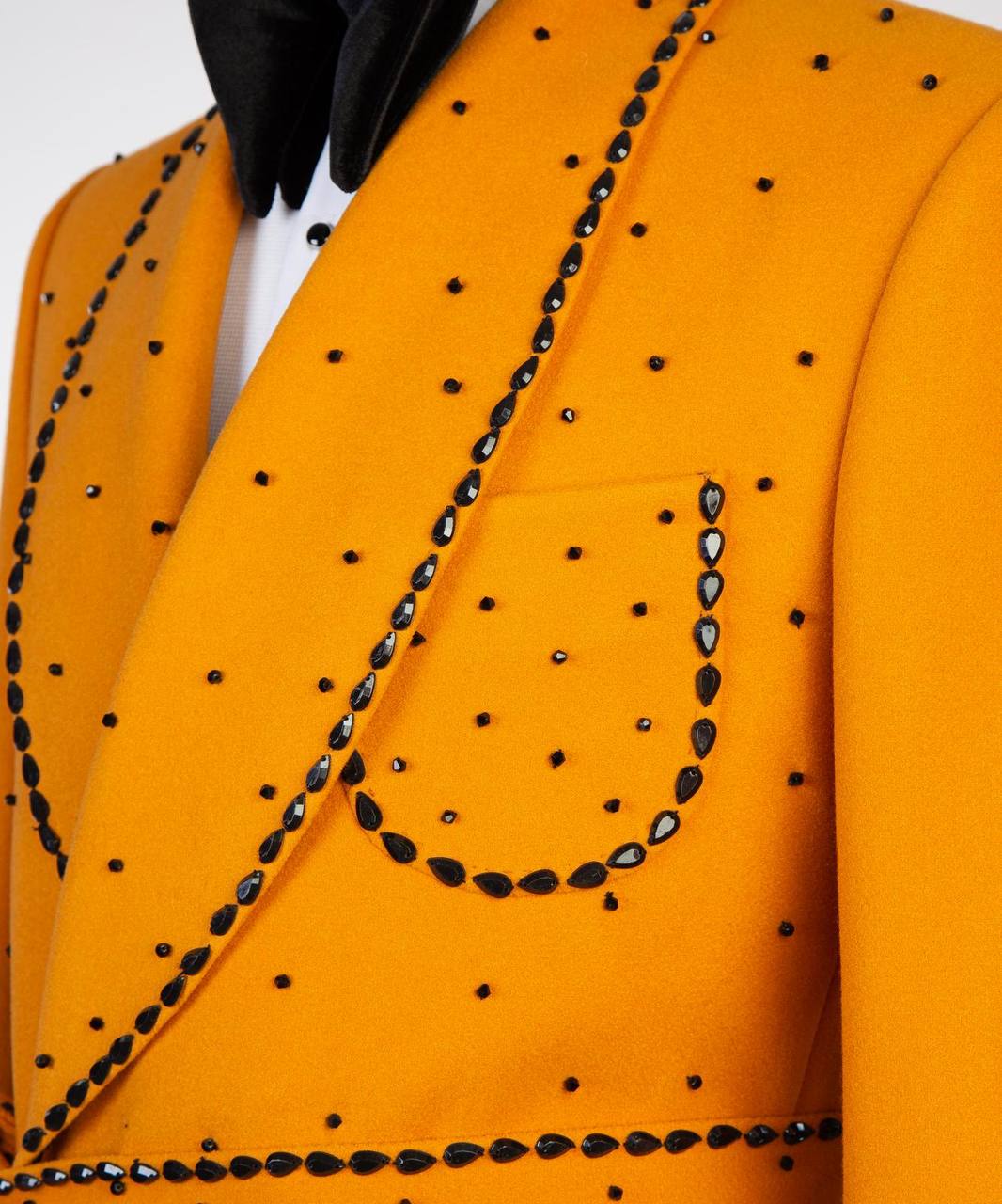Pearl Ornament Coat – Orange II – view 3