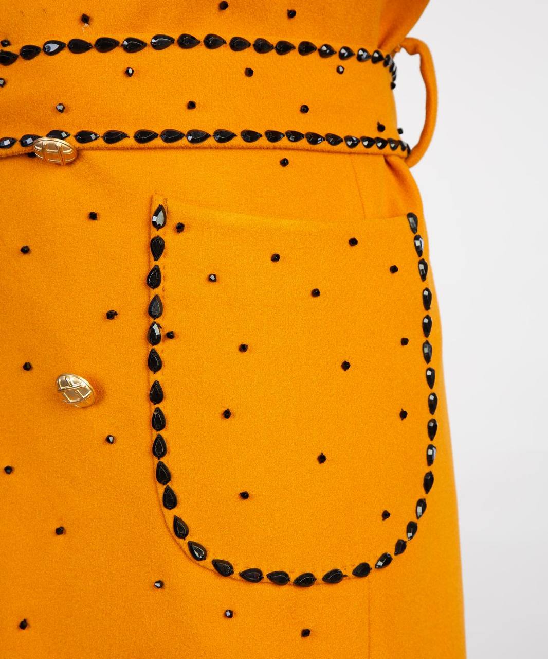 Pearl Ornament Coat – Orange II – view 4