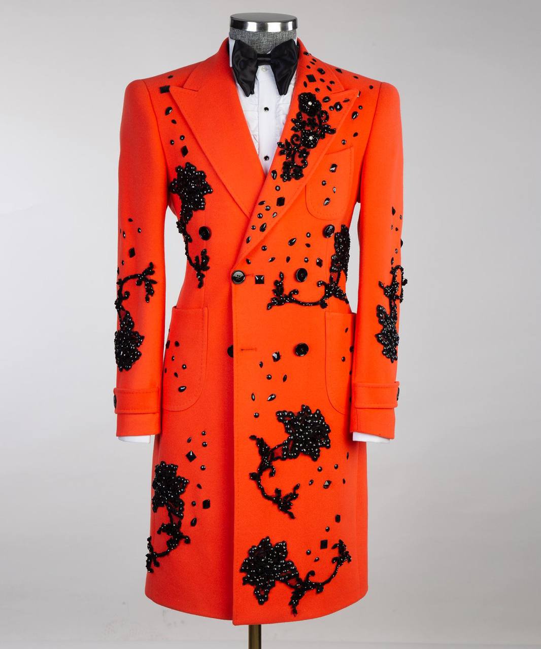Pearl Ornament Coat Orange I