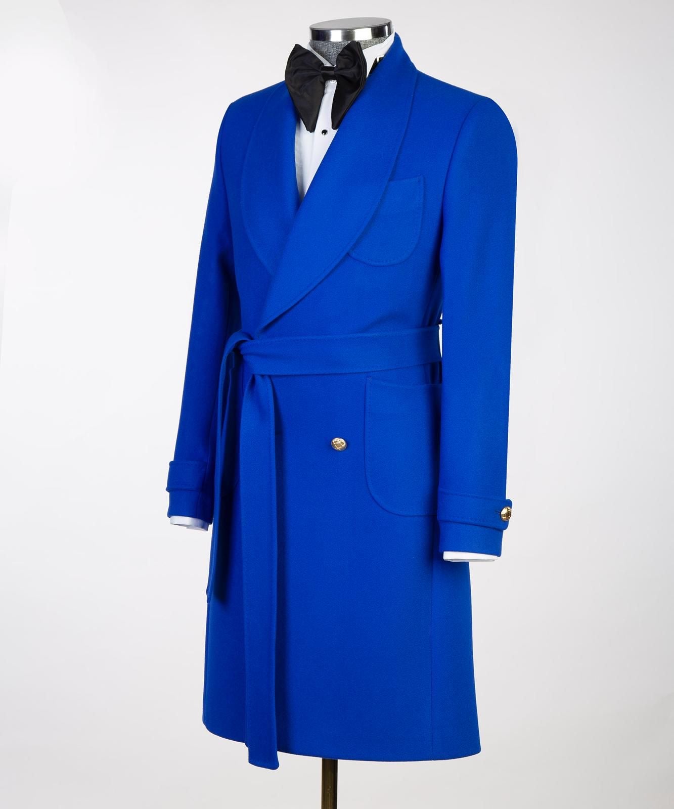 Shawl Collar Overcoat - 7