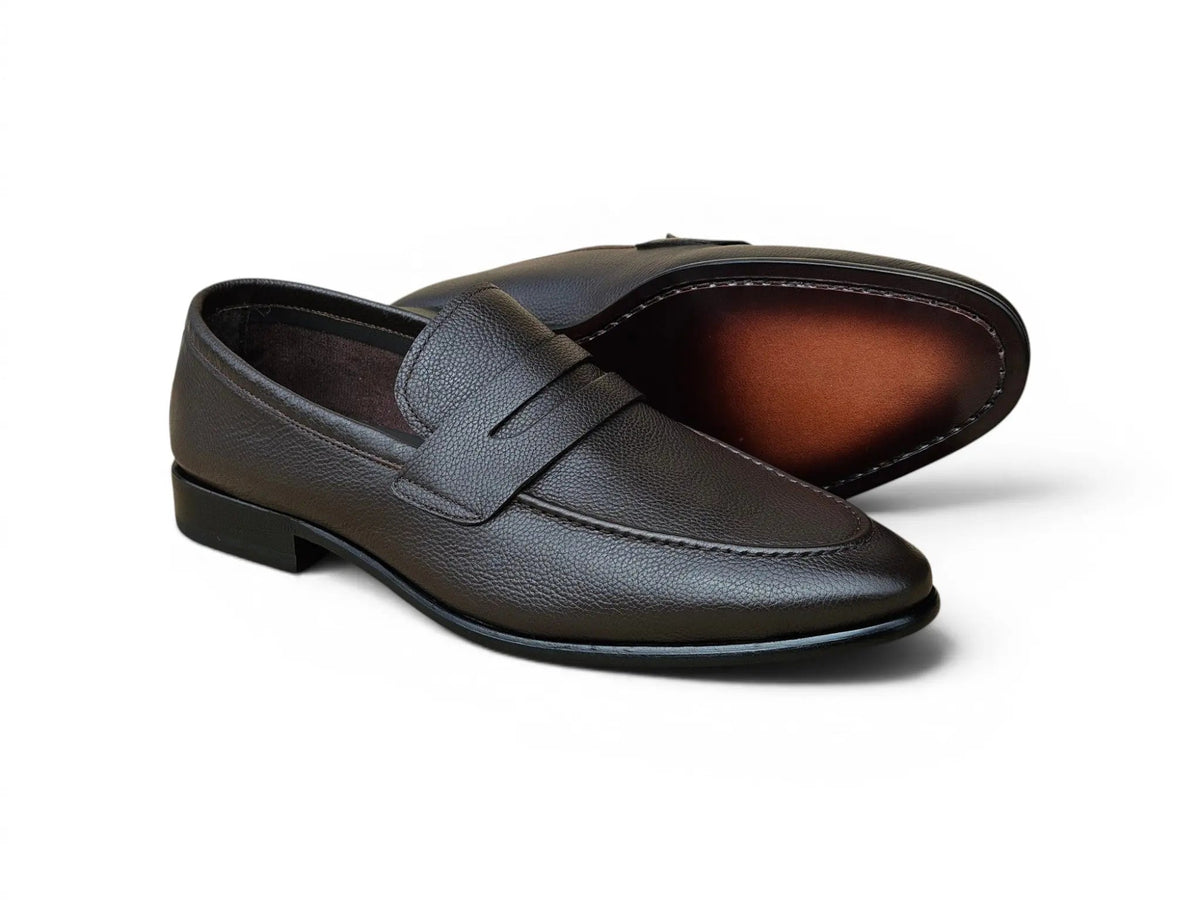 Axel Penny Loafer Tumble Leather