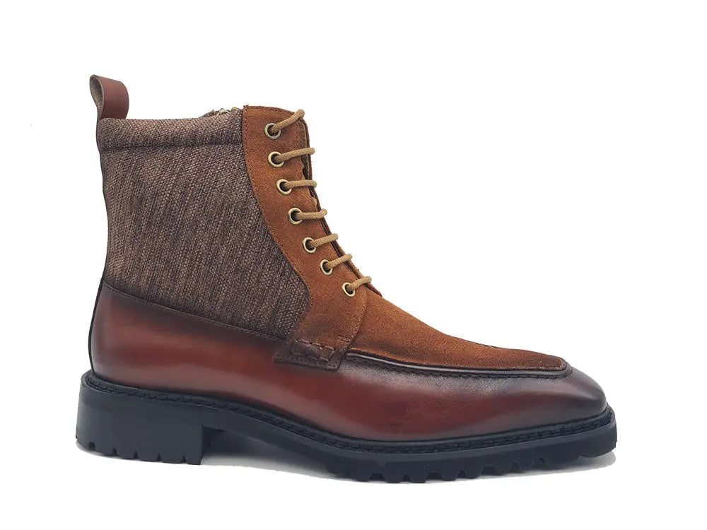 Lace-up Boot with Side Zipper