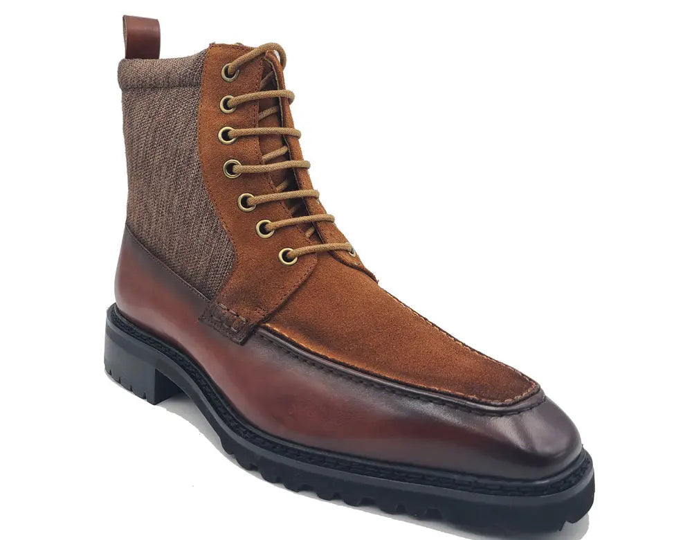 Lace-up Boot with Side Zipper