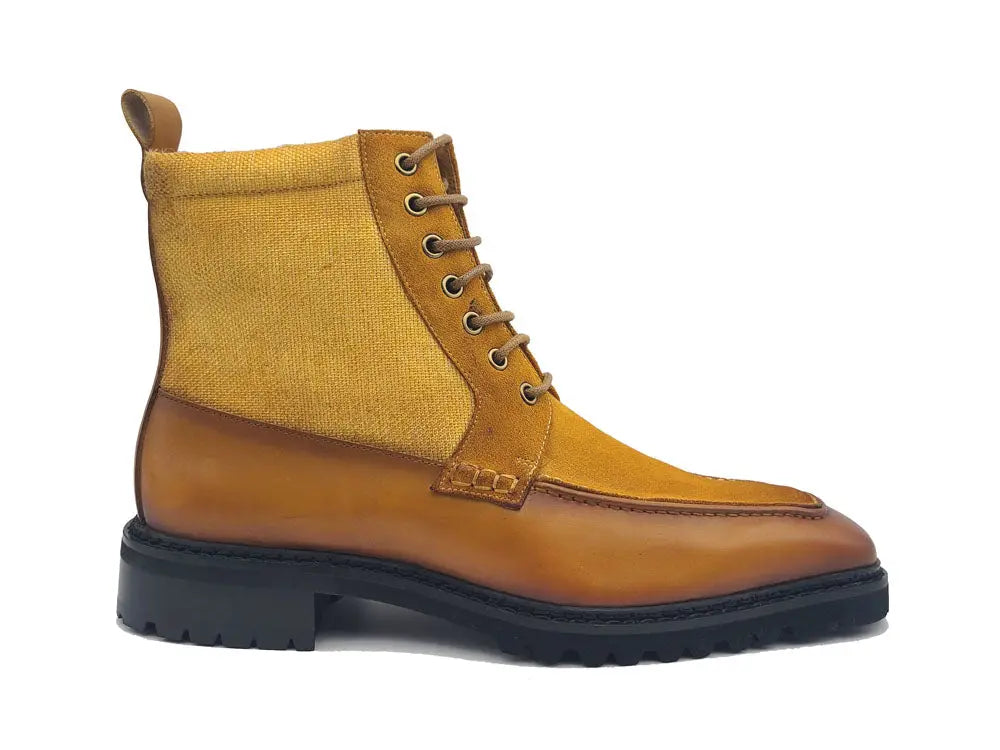 Lace-up Boot with Side Zipper