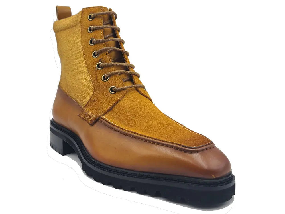 Lace-up Boot with Side Zipper