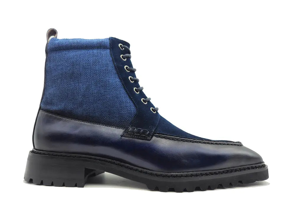 Lace-up Boot with Side Zipper