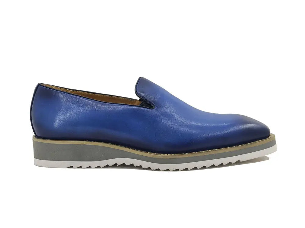 Burnished Wholecut Loafer Lightweight Sole