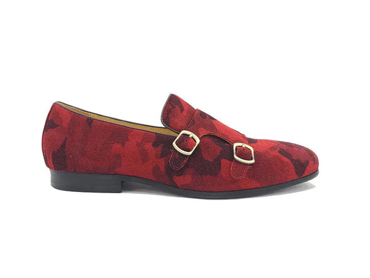 Camo Suede Double Monk