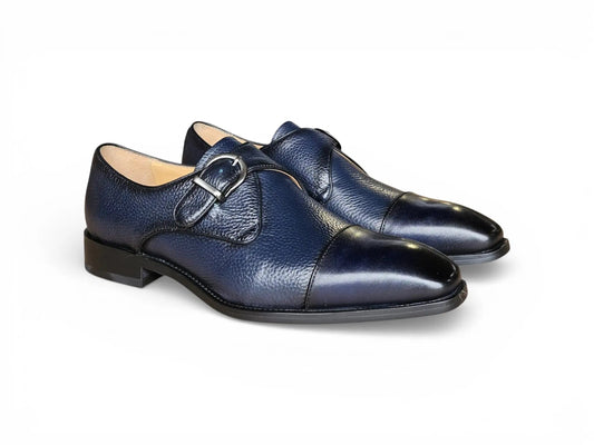 Cap Toe Monk Strap Shoes