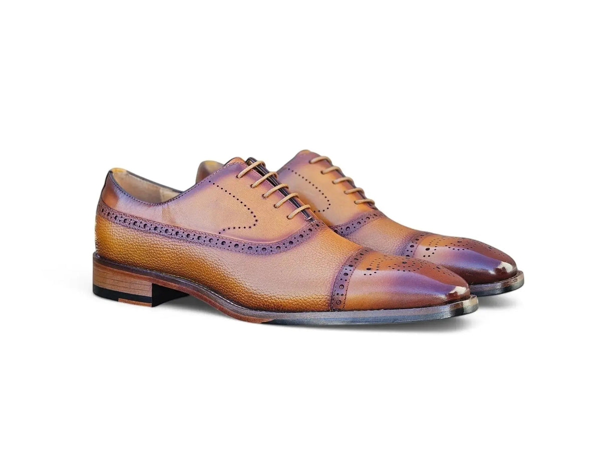 Cap Toe Oxford Leather Sole