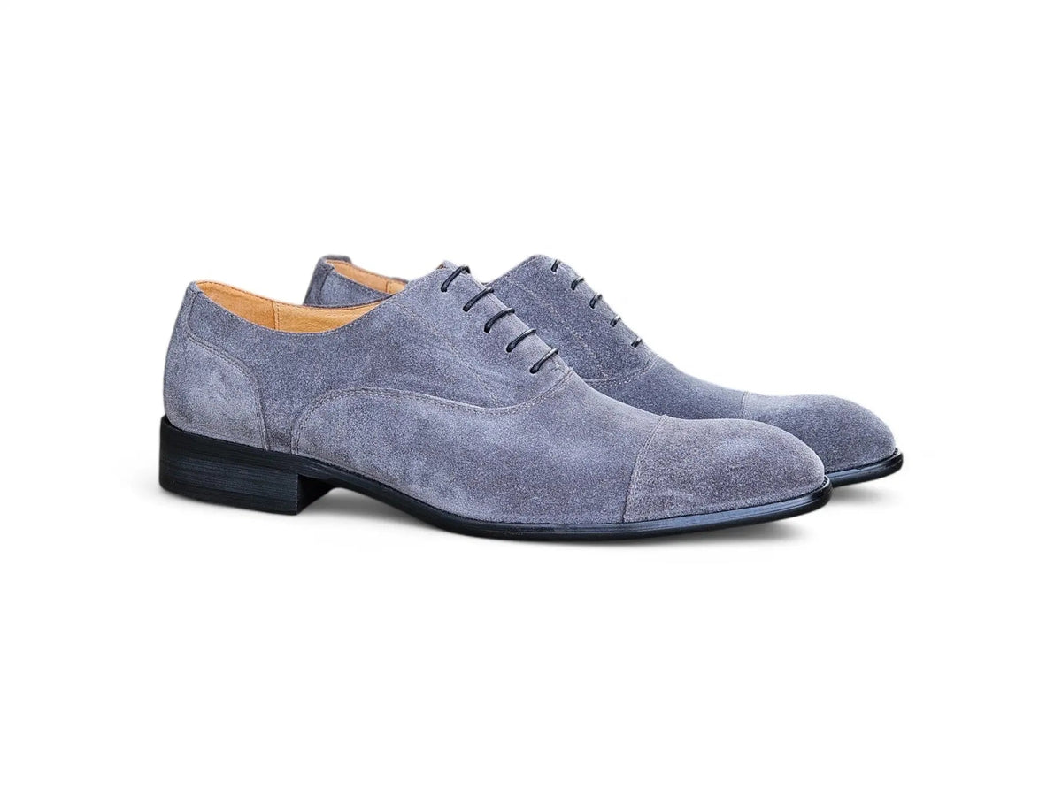 Cap Toe Suede Lace-up Shoe