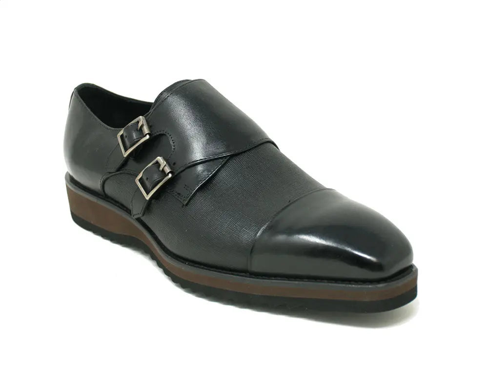 Double Monk Burnished Shoes