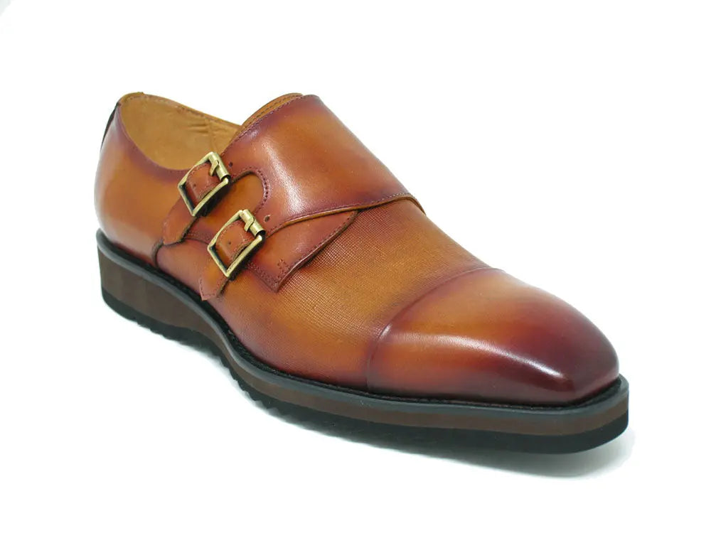Double Monk Burnished Shoes