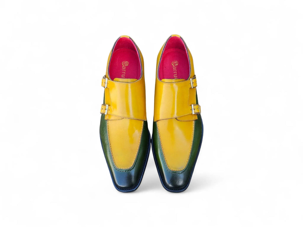 Double Monk Strap Two Tone Loafer